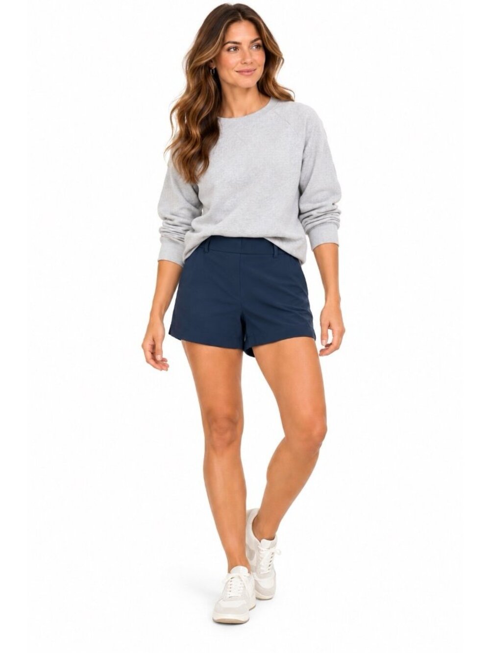 Spanx Midnight Navy Sunshine Solutions Pull-On Stretch Shorts XL casual active